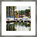Lake Guntersville Alabama Sailboats Framed Print