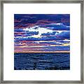 Lake Michigan Windy Sunrise Framed Print