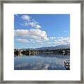 Lake Mission Viejo Cloud Reflections Framed Print