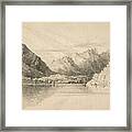 Lake Of Thun Looking North Framed Print