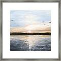 Lake Sunset Framed Print