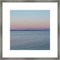 Lake Temiskaming Pastel Sunset Framed Print