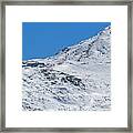 Lakes Of The Clouds Hut And Mount Monroe Framed Print