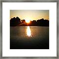 Lakeside Sunset Framed Print