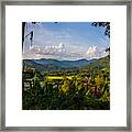 Landscape View Over Doi Suthep National Park Framed Print
