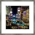 Las Vegas Lights Framed Print
