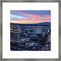 Las Vegas Strip Night Framed Print