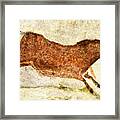 Lascaux Red Horse Framed Print