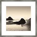 Last Light Pfeiffer Beach Framed Print