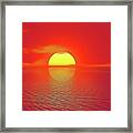 Last Sunset Framed Print