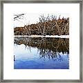 Late Fall On The River Framed Print