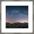 Late Night Milky Show Framed Print