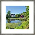 Late Summer - The Red Mill  On The Raritan River - Clinton New J Framed Print