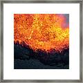 Lava Explosion Framed Print