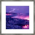 Lava Flows To The Sea Framed Print