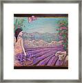 Lavender Harvest With Friends Framed Print