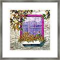 Lavender Window Box Framed Print