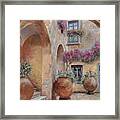 Le Arcate In Cortile Framed Print