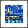 Le Tour Eiffel A La Van Gogh Framed Print