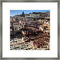 Leather Tanneries Of Fes - 6 #1 Framed Print