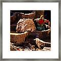Leather Tanneries Of Fes - 11 Framed Print