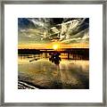 Lee Bridge At Sunset Framed Print