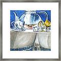 Lemon With Your Tea Framed Print