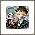 Leonard Cohen - Tribute Painting Framed Print