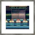 Les Arts Et Metiers Metro Framed Print