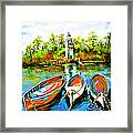 Les Bateaux Framed Print