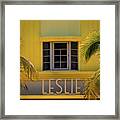 Leslie Hotel Framed Print