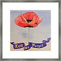 Lest We Forget Framed Print