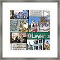 Leyden Street Plymouth Ma Framed Print