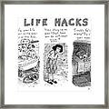 Life Hacks Framed Print