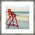 Lifeguard Chair Framed Print