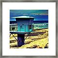 Lifeguard Tower 4 - Del Mar Framed Print