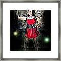 Light And The Red Fairy Framed Print