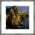 Light On The Rock Framed Print