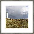 Lighthouse In A Rainstorm 3 Framed Print