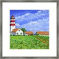 Lighthouse Pasture Framed Print