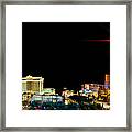Lighting Up Vegas Framed Print