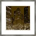 Lights Of 5th Ave. Framed Print