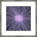 Lilac Gray Flower Framed Print