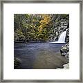Fall Colors At Linville Falls Plunge Basin Framed Print