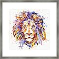 Lion Head Framed Print