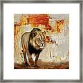 Lion Hunt Framed Print