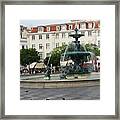 Lisbon Water Fountain Portugal Framed Print