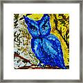 Little Blue Owl Framed Print