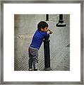 Little Peruvian Boy Framed Print