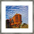 Little Red Tractor Framed Print